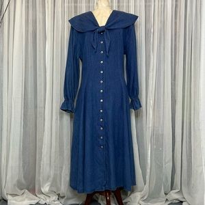 Vintage Denim Midi Dress